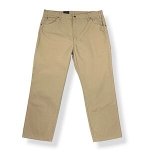 Dickies Jeans Men 40x30 Beige Canvas Relaxed Fit Carpenter Style 1939 NWT